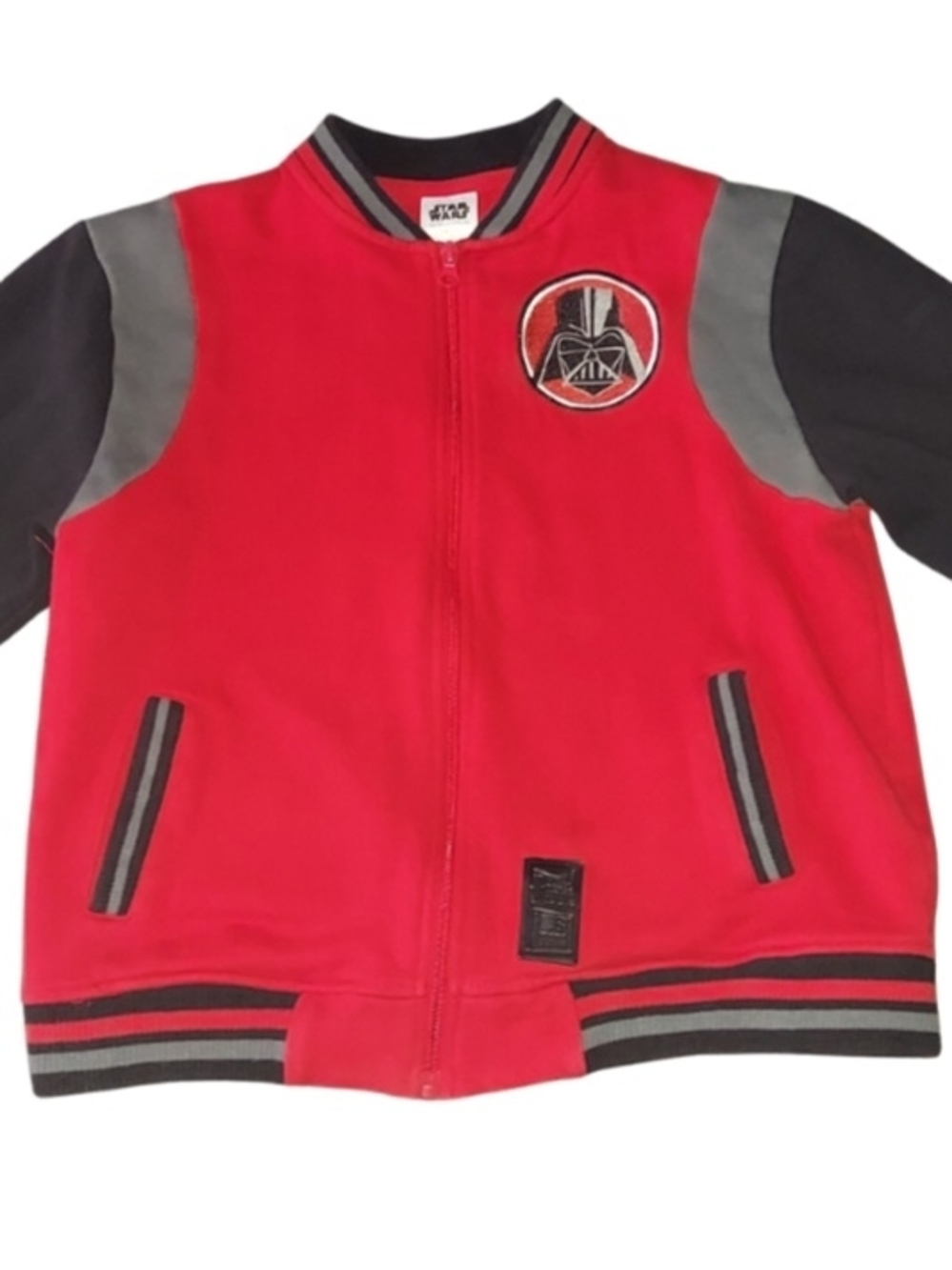 Darth Vader Youth Letterman Jacket Size Large Red And Black